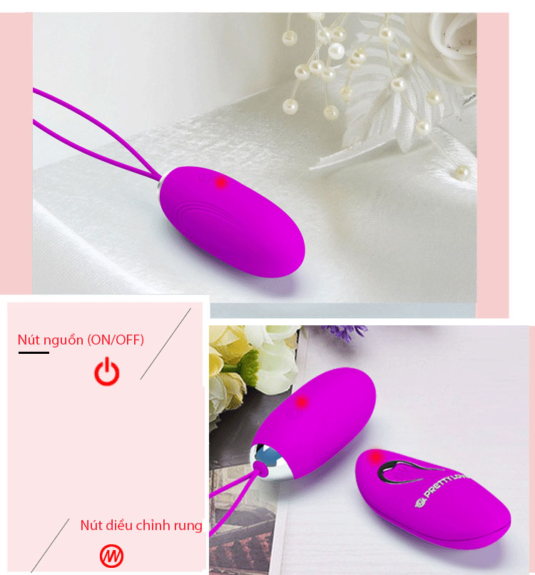 Trứng rung cực mạnh, không dây