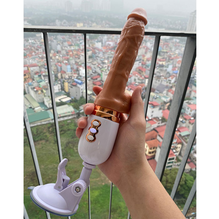 Máy thủ dâm nữ có đế điều khiển từ xa