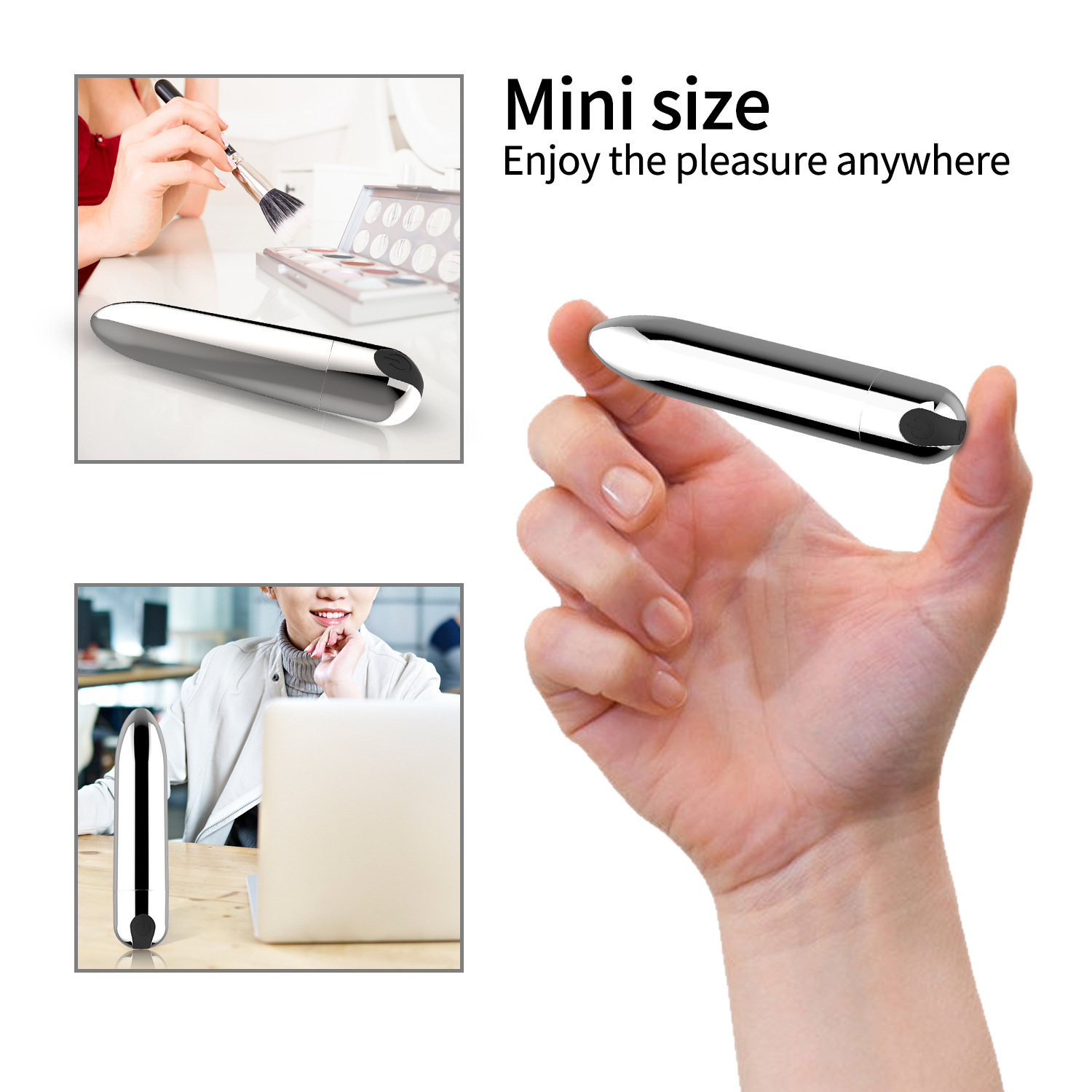 Trứng rung bằng thép không gỉ có thể sạc lại siêu rung