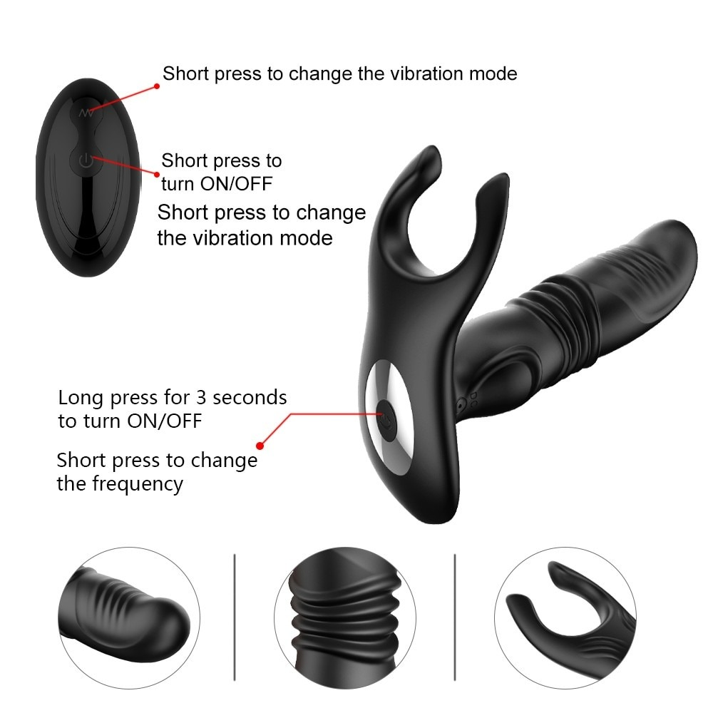 Trứng rung hậu môn kết hợp massage bìu