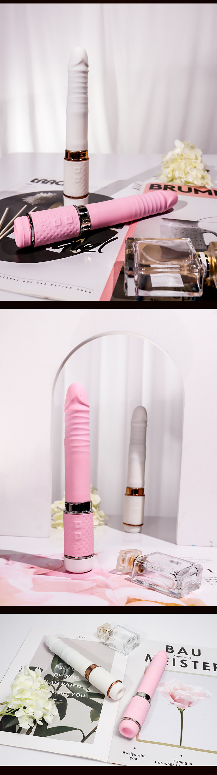 Baby Size Camo Vibrator Wand Máy hút nóng