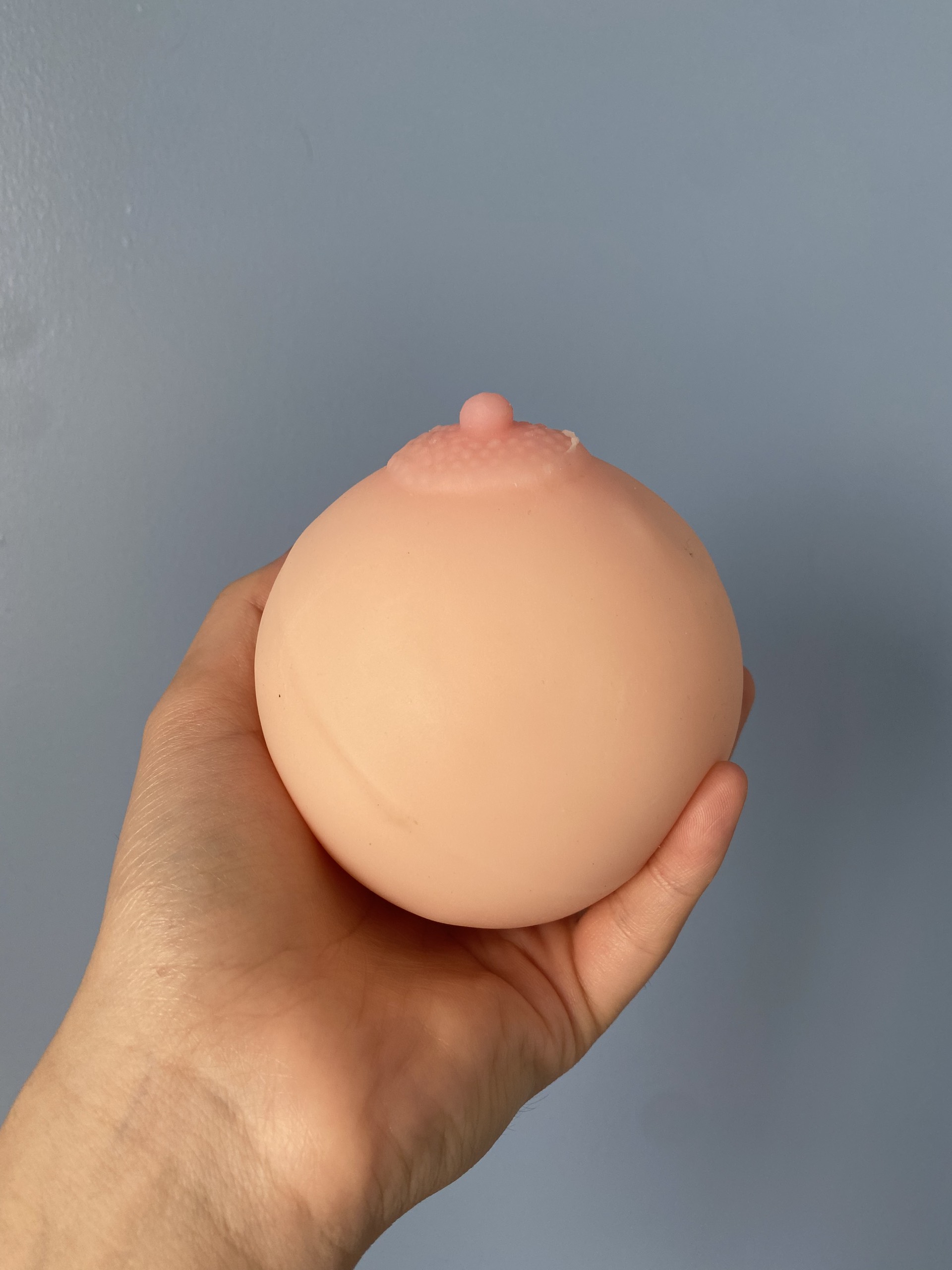 Túi ngực silicon mềm có lỗ âm đạo màu hồng