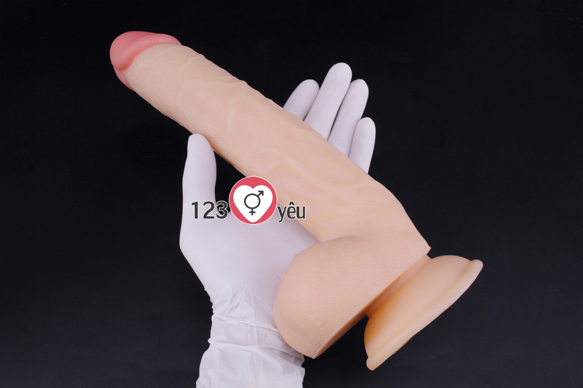Dương vật giả khổng lồ có đế Lovetoy King size 10 inch 16
