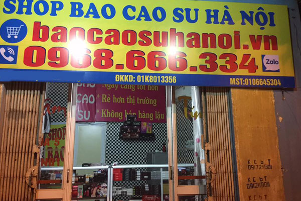 Cửa hàng bao cao su Hà Nội