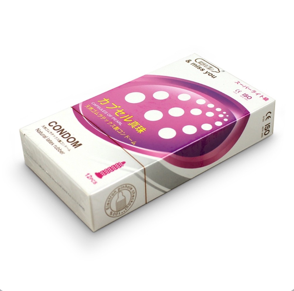 Bao cao su gân Nhật chính hãng 12 miếng 6 miếng