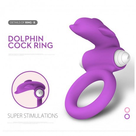 Nhẫn rung tình yêu cá heo dễ thương 5