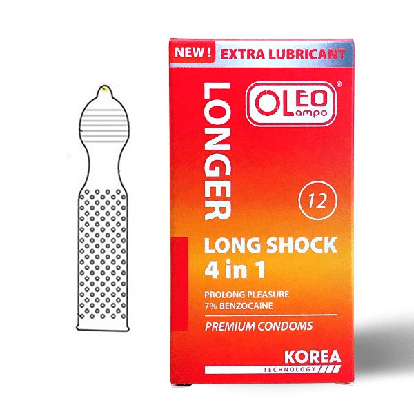 Oleo Lampo Longshock 4in1 Hợp 12 Cái
