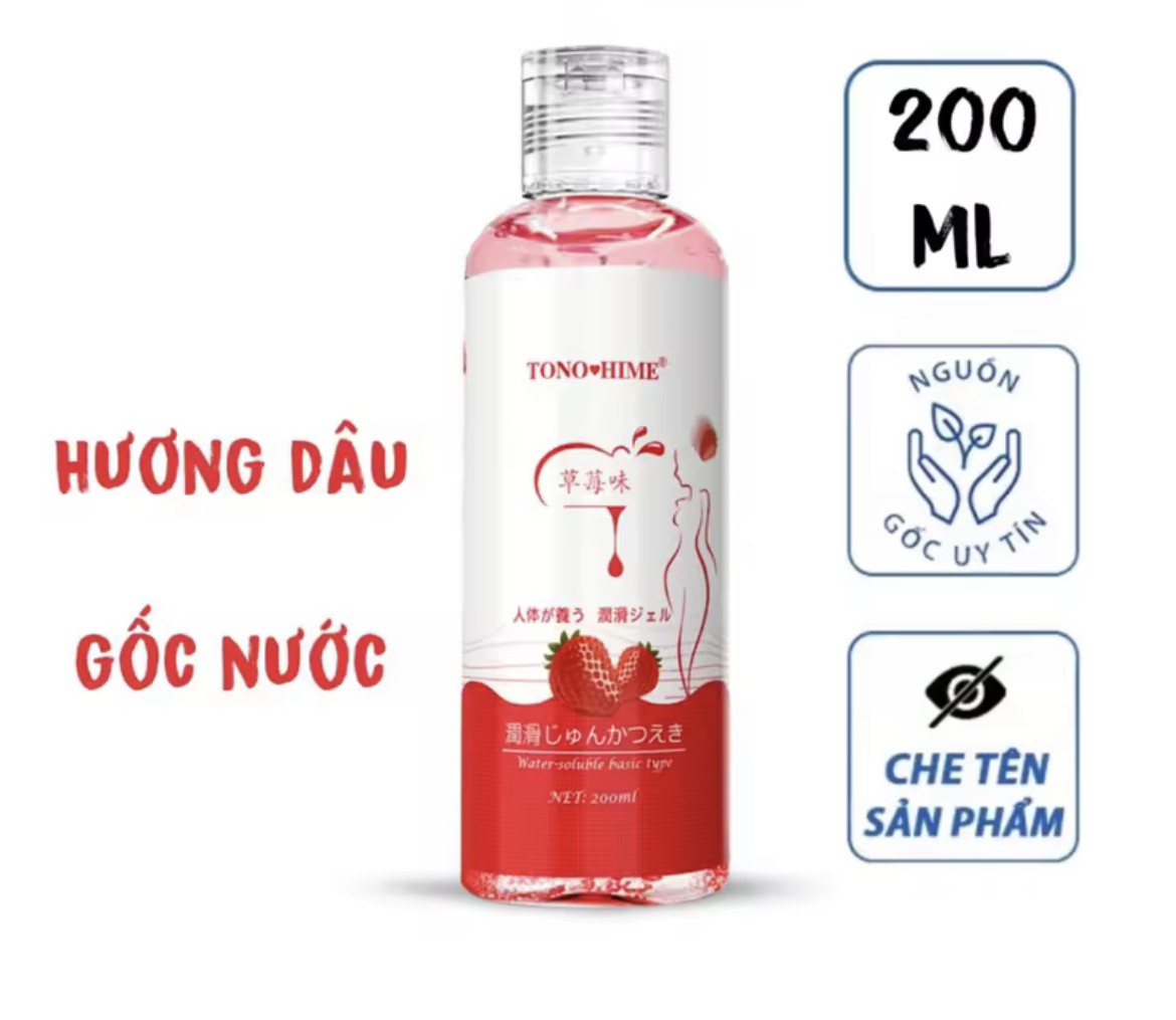 Gel bôi trơn hương dâu 200ml công nghệ Nhật Bản 2
