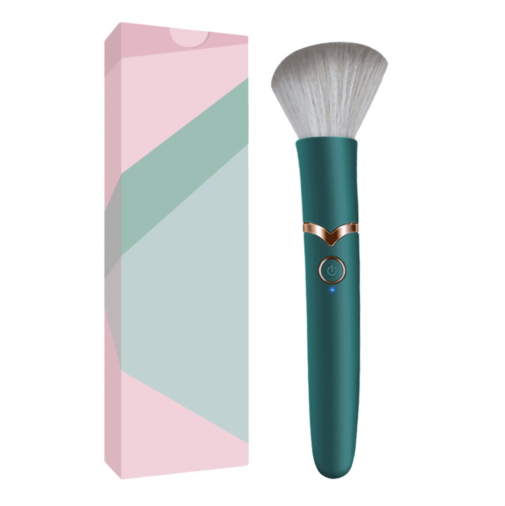 Máy massage điểm G rung 2 đầu cải trang thành cọ trang điểm 4