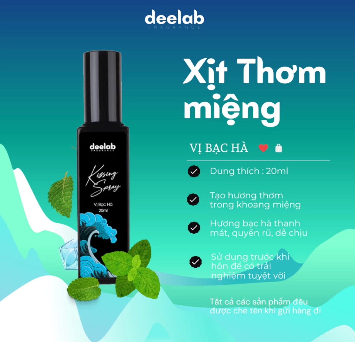 Xịt miệng bạc hà cho nụ hôn ngây ngất 1