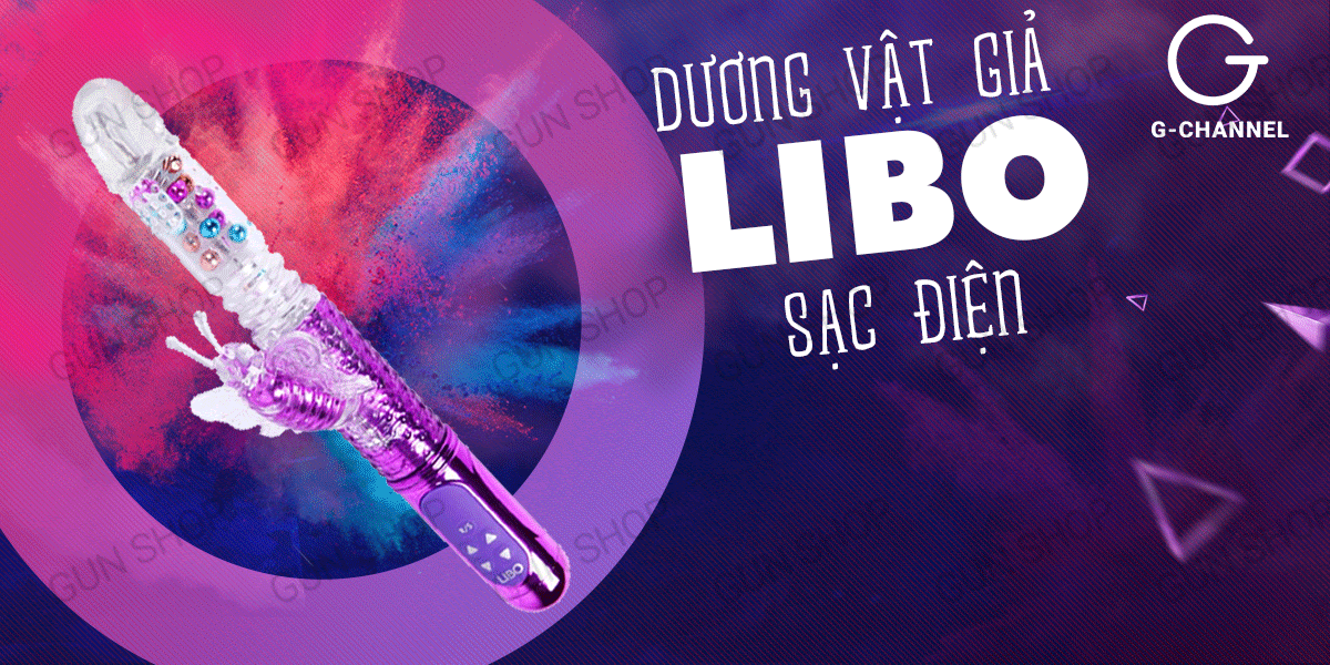 Dương vật giả Libo Hồng Kông - có thể sạc lại chất lượng cao