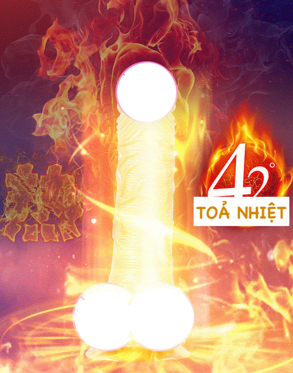 Dương vật giả muha dính vào tường rung và cọ xát để tản nhiệt