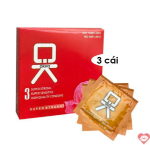 Sỉ Bao cao su OKHQ - Hộp 3 cái hàng xách tay