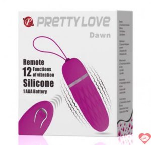 Trứng rung điều khiển không dây pin - Pretty Love Dawn
