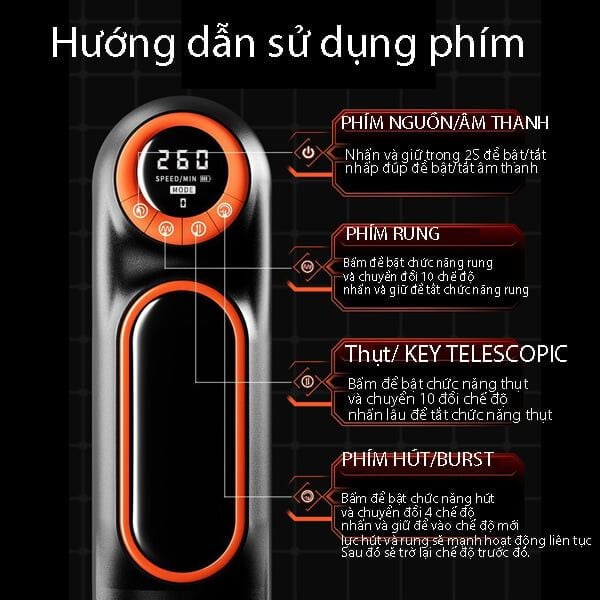 Cup tự động hút rung động của màn hình LCD nam