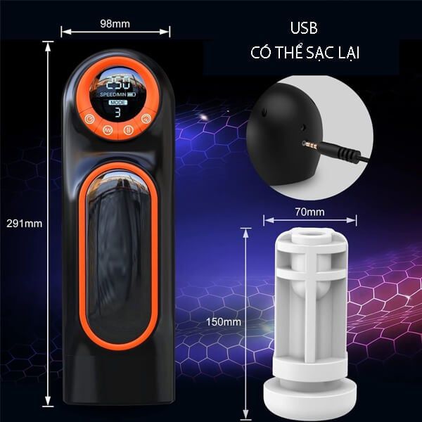 Cup tự động hút rung động của màn hình LCD nam