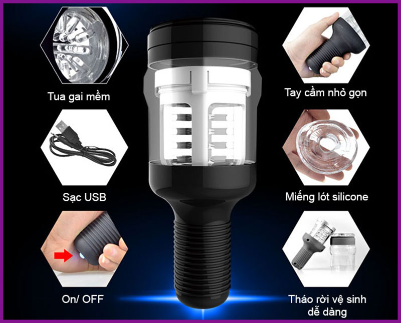 Máy thủ dâm tự động nam Tornado II 7