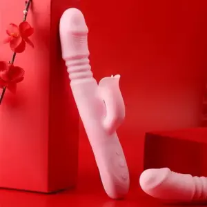 Dương đa năng rung liếm ngoáy thụt ấm nóng có nhánh phụ