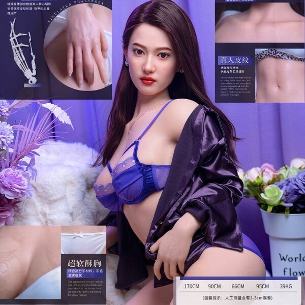 Búp Bê Tình Dục Cao Cấp Diện Đồ Bikini Tím Khiêu Gợi JIACHEN