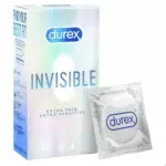 Bao cao su Durex invisible 10 cái siêu mỏng