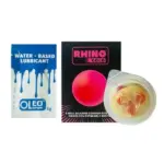 Com bo 3 hộp bao cao su 9 bi Rhino kèm gel bôi trơn