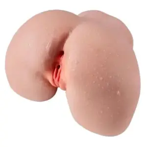 Mông giả silicon giống thật cho nam DC53K với cặp mông căng tròn và hai lỗ âm đạo, hậu môn chi tiết.