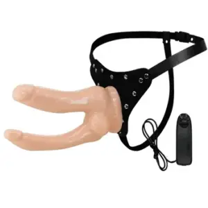  Cu giả có dây đeo 2 đầu siêu rung như thật DC65M với trọng lượng nặng và thiết kế tinh hoàn sống động, mang lại cảm giác làm tình chân thật nhất.