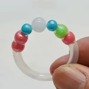 Vòng đeo cu 7 bi DC48A bằng silicon mềm mại, kích thích âm vật và điểm G của phụ nữ khi quan hệ.