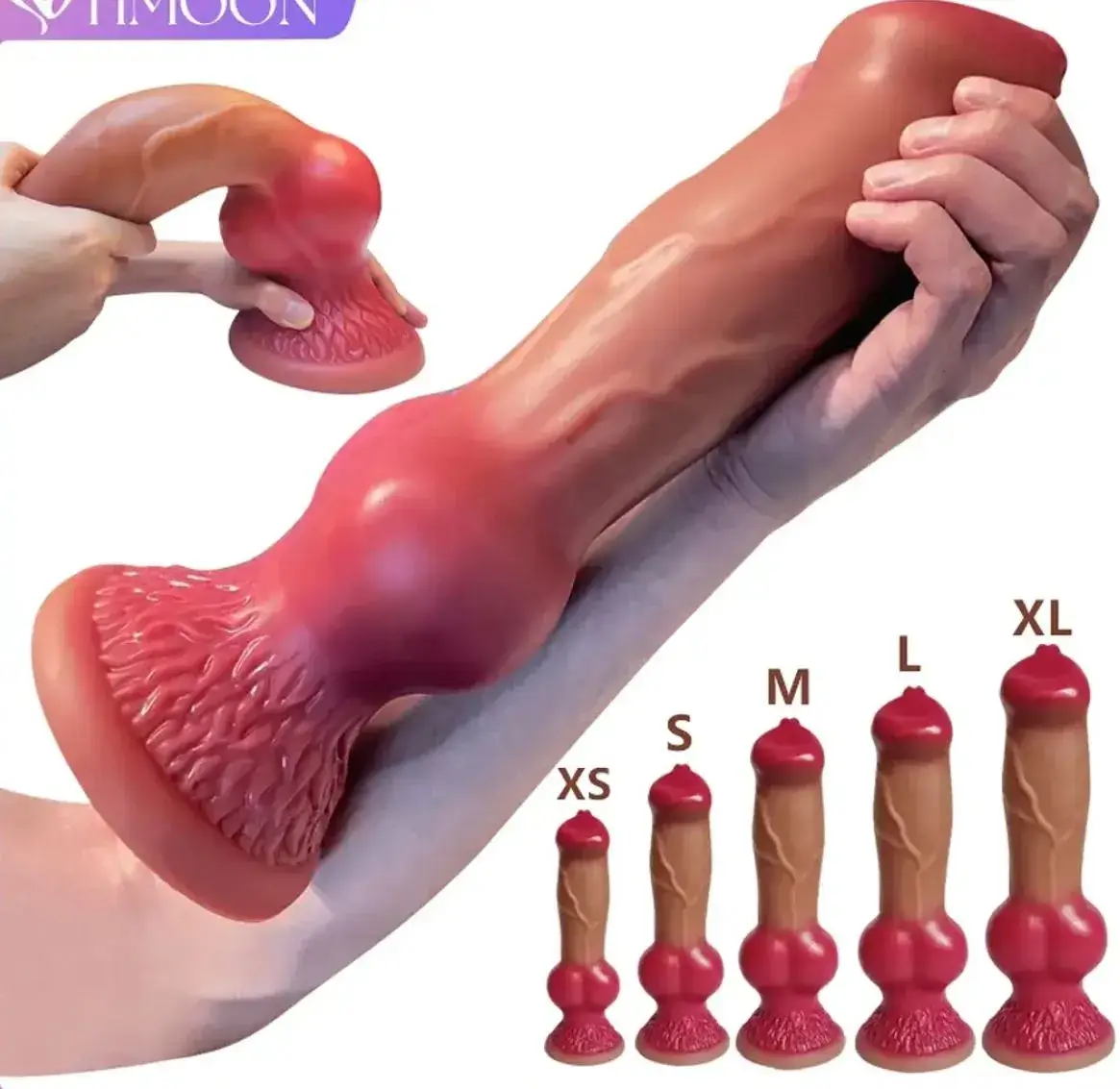 Dương Vật Giả Gắn Tường Kiểu Chó Chơi Cực Phê DV74 - 5 Size Dương vật giả gắn tường kiểu chó chơi cực phê DV74 silicone 5 size XS S M L XL nút thắt kích thích âm đạo hậu môn cho nữ les gay