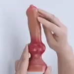 Dương vật giả gắn tường kiểu chó chơi cực phê DV74 silicone 5 size XS S M L XL nút thắt kích thích âm đạo hậu môn