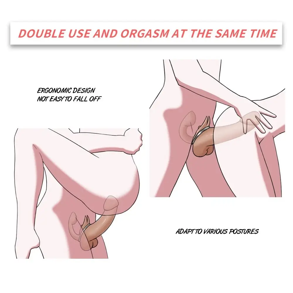 Cu giả hai đầu có rung thụt DC79K màu da, chất liệu silicone cao cấp, kích thước nhỏ, cho cả hai người les cùng sướng