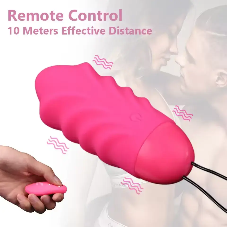 Máy mát xa âm vật 10 chế độ không dây cao cấp EG05D hình trứng silicone rung mạnh điều khiển từ xa kích thích âm vật, âm  đạo, vú, lồn nữ