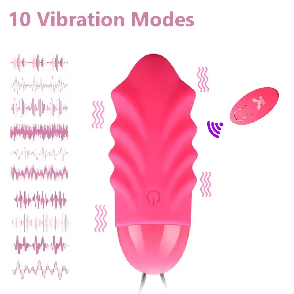 Máy mát xa âm vật 10 chế độ không dây cao cấp EG05D hình trứng silicone rung mạnh điều khiển từ xa kích thích âm vật, âm  đạo, vú, lồn nữ