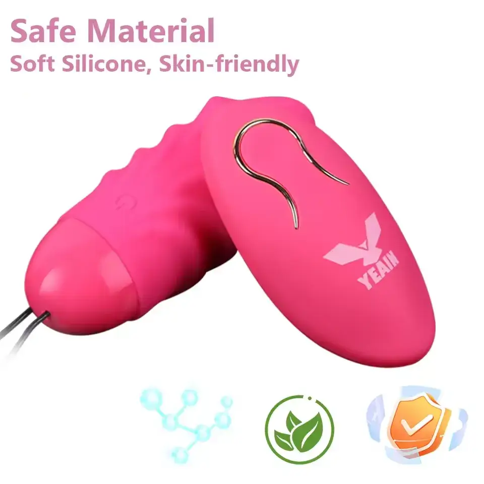 Máy mát xa âm vật 10 chế độ không dây cao cấp EG05D hình trứng silicone rung mạnh điều khiển từ xa kích thích âm vật, âm  đạo, vú, lồn nữ