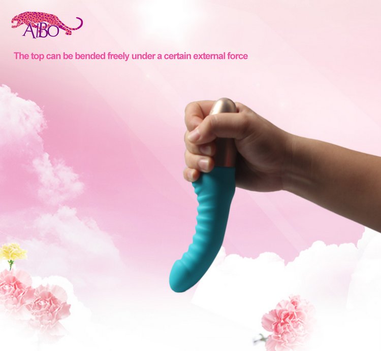  Dương vật giả Aibo Michelle rung và xoay đầu mềm của nó để kích thích điểm G