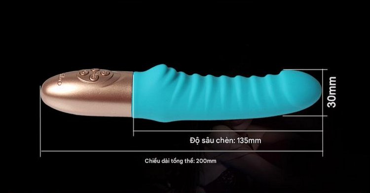 Dương vật giả Aibo có kích thước nhỏ gọn và có 7 chế độ rung mạnh mẽ, phù hợp với những chị em thích sản phẩm nhỏ gọn.