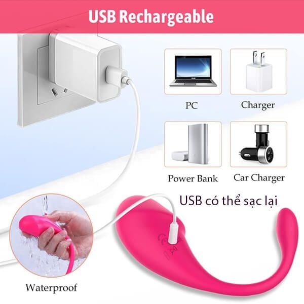 Trứng rung kết nối Bluetooth APP điều khiển massage điểm G