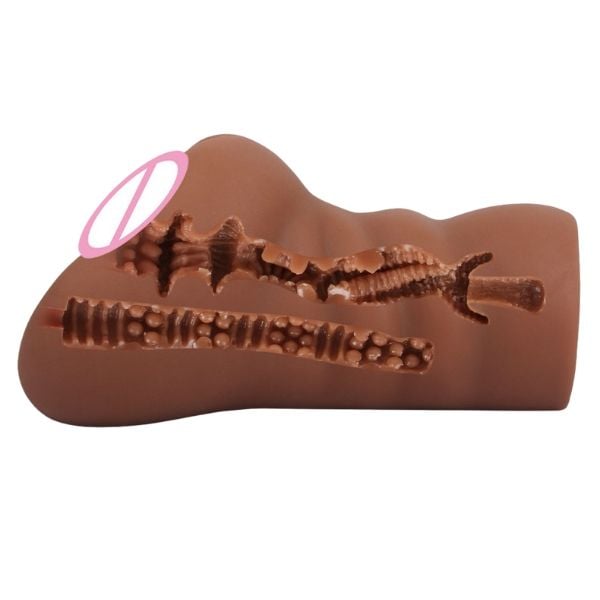 Âm đạo giả cầm tay có lỗ hậu môn như thật từ thủy tinh